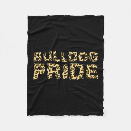Couverture Polaire Pride Leopard School Spirit Sports Fan Jour (Devant)