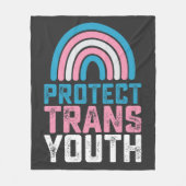 Couverture Polaire Pride LGBT Protéger les jeunes transgenres transge (Devant)