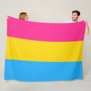 Couverture Polaire Pride transexuelle (drapeau panaché)