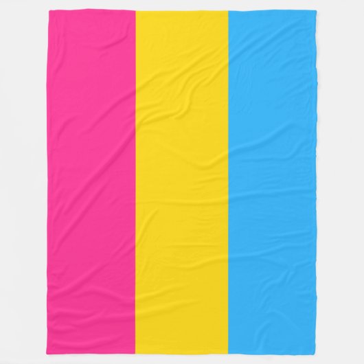 Couverture Polaire Pride transexuelle (drapeau panaché) (Devant)