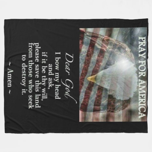 COUVERTURE POLAIRE PRIE POUR L'AMÉRIQUE (Devant (Horizontal))