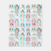 Couverture Polaire Prier Ange Blanche (Devant)