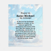 Couverture Polaire Prière catholique pour la protection et le courage (Devant)