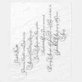 Couverture Polaire Prière de santé et de bénédictions (Devant)