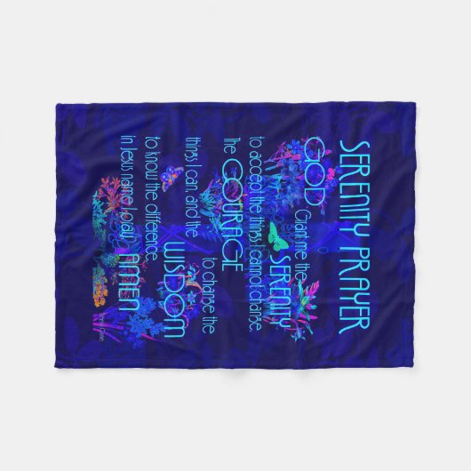 Couverture Polaire Prière de sérénité (Devant (Horizontal))