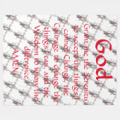 Couverture Polaire Prière de sérénité (Devant (Horizontal))