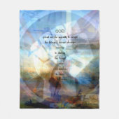 Couverture Polaire Prière De Sérénité Avec Art Motivationnel Inspiran (Devant)