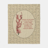 Couverture Polaire Prière de sérénité inspirante (Devant)