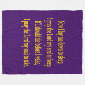 COUVERTURE POLAIRE PRIÈRE DE TEMPS DU LIT DE L'ENFANT (Devant (Horizontal))