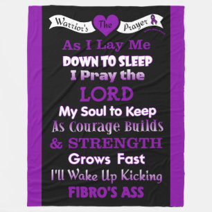 Couverture Polaire Prière du guerrier...Fibro