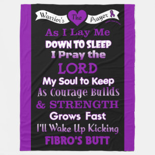 Couverture Polaire Prière du guerrier...Fibro