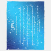 Couverture Polaire Prière Psaume 23 (Devant)