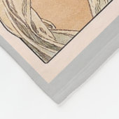 Couverture Polaire Primroses et plume, Mucha (Coin)