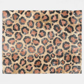 Couverture Polaire Prince d'Or noir Brown Leopard (Devant (Horizontal))