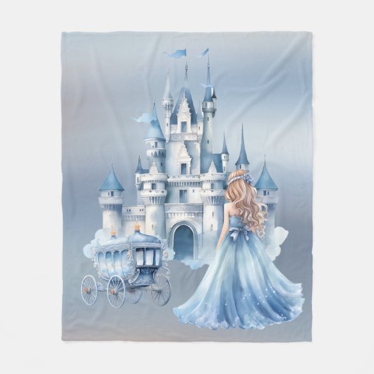 Couverture Polaire Princess Horse Fête 3 Anniversaire Cadeau (Devant)