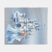 Couverture Polaire Princess Horse Fête 3 Anniversaire Cadeau (Devant (Horizontal))