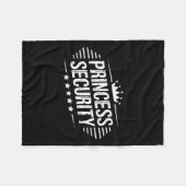 Couverture Polaire Princess Security Boys Brother Retro Anniversaire (Devant (Horizontal))