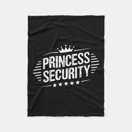 Couverture Polaire Princess Security Boys Brother Retro Anniversaire (Devant)