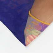 Couverture Polaire princesse asiatique avec grand casquette bleu (Coin)