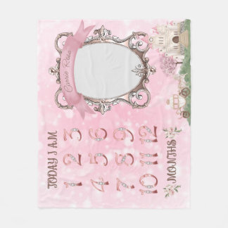 Couverture Polaire Princesse Blanket pour les photos mensuelles des j