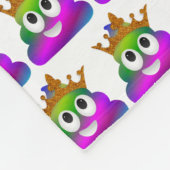 Couverture Polaire Princesse Crown Rainbow Emoji Poop (Coin)
