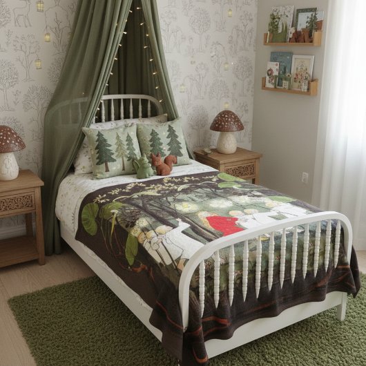 Couverture Polaire Princesse dans la forêt Sibylle Von Olfers