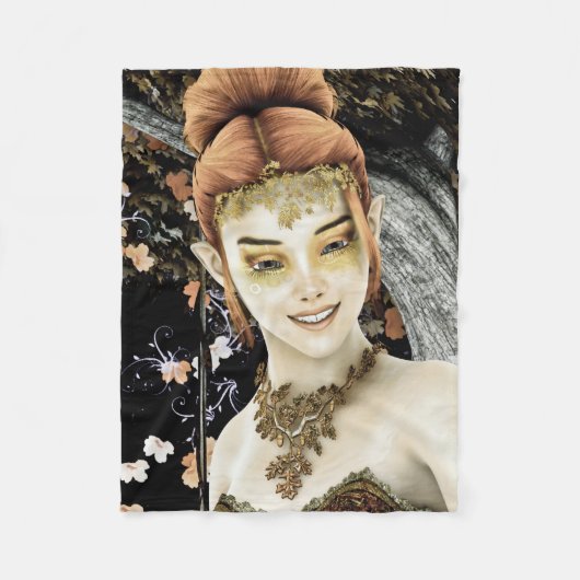 Couverture Polaire Princesse d'Automne (Devant)