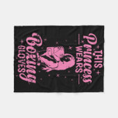 Couverture Polaire Princesse de boxe (Devant (Horizontal))