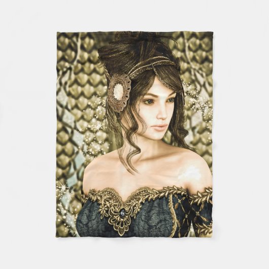 Couverture Polaire Princesse de conte de fées (Devant)