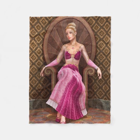 Couverture Polaire Princesse de conte de fées (Devant)