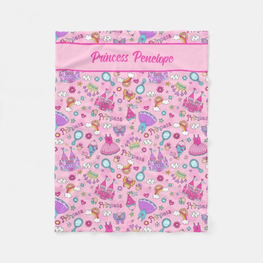 Couverture Polaire Princesse de conte de fées (Devant)