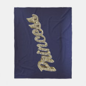 Couverture Polaire Princesse Gold 3D (Devant)