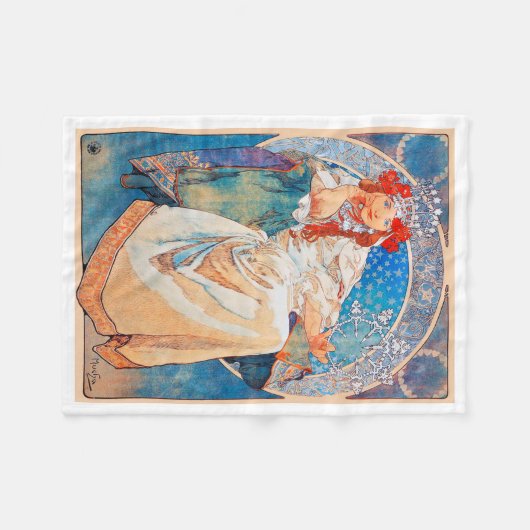 Couverture Polaire Princesse Hyacinth, Mucha (Devant (Horizontal))