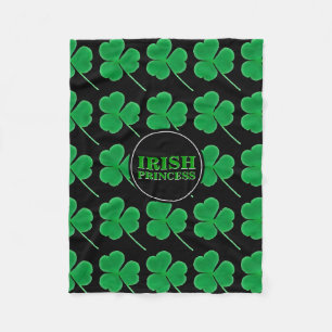 Couverture Polaire Princesse irlandaise Hers des shamrocks du jour