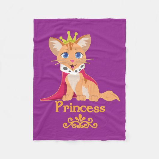 Couverture Polaire Princesse Kitten (Devant)