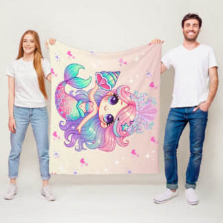 Couverture Polaire Princesse Mermaid Blanket