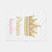 Couverture Polaire Princesse personnalisée Fleece Blanket (Devant (Horizontal))