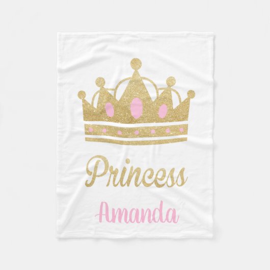 Couverture Polaire Princesse personnalisée Fleece Blanket (Devant)