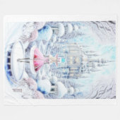 Couverture Polaire Princesse rose (Devant (Horizontal))