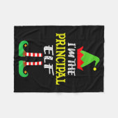 Couverture Polaire Principal Elf Matching Family Group Christmas  (Devant (Horizontal))