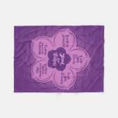 Couverture Polaire Principes de Reiki - préceptes de Reiki dans Lotus (Devant (Horizontal))