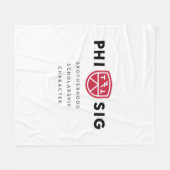 Couverture Polaire Principes Phi Sigma Kappa (Devant (Horizontal))