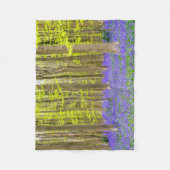 Couverture Polaire Printemps dans la forêt bleue (Devant)