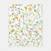 Couverture Polaire Printemps Été Fleurs sauvages (Devant)