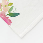 Couverture Polaire Printemps Jardin Nom bébé Mois Jalon Photo (Coin)