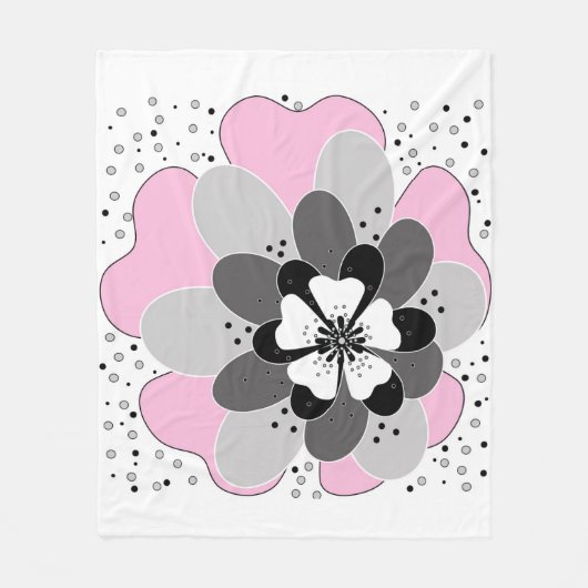 Couverture Polaire Printemps rose (Devant)