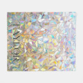 Couverture Polaire Prismatic Stained Glass Effect - Rainbow Prismatic (Devant (Horizontal))