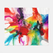 Couverture Polaire Prisme de bijoux - Aquarelle (Devant (Horizontal))