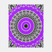 Couverture Polaire Prisme Mandala ( Violet ) (Devant)