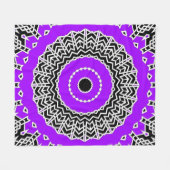 Couverture Polaire Prisme Mandala ( Violet ) (Devant (Horizontal))